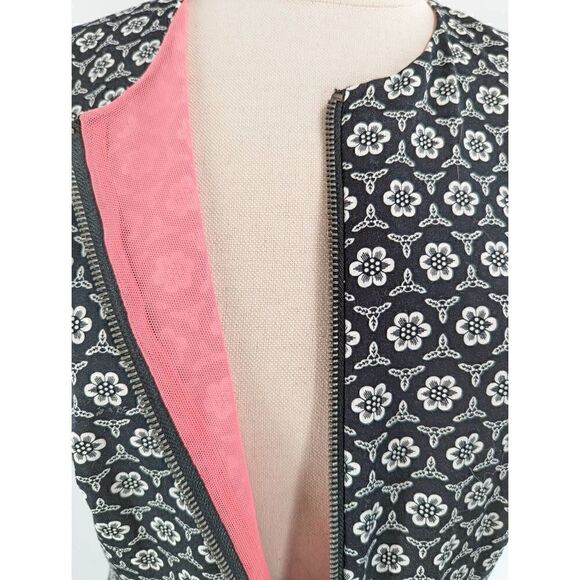 Marck New York Women's Fully Lined Front Zip Fit and Flare Dress Size 8 - Picture 8 of 14